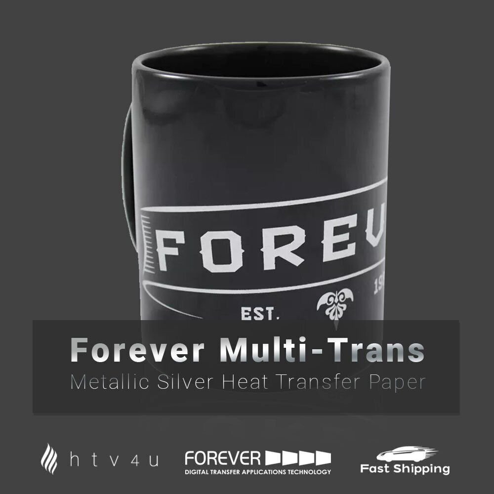 Forever Multi-Trans (Metallic Silver) Heat Transfer Paper 8.5″ x 11″