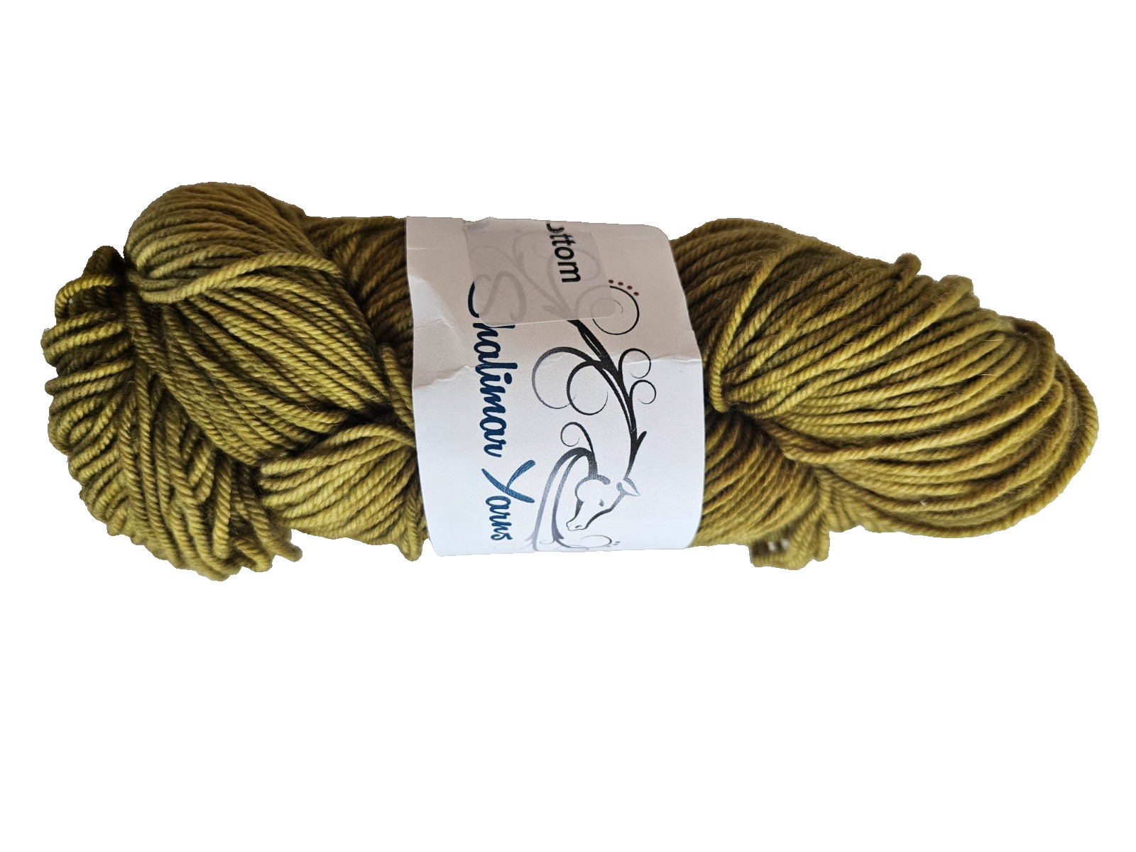 Shalimar Yarns Paulie Worsted Merino Camel Cashmere Silk Swampy Green Yellow