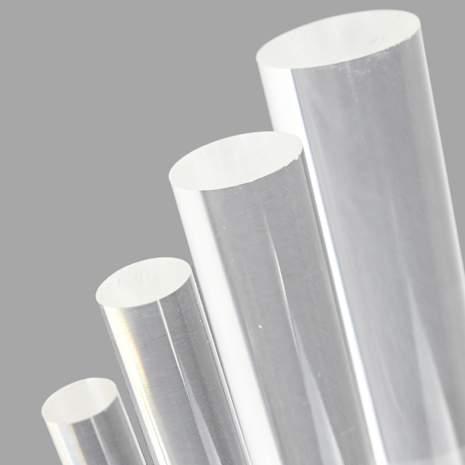 Clear Cast Acrylic Rod , Choose Size 1/4″ to 4″ Diameter; 1 ft. to 5 ft. Lengths