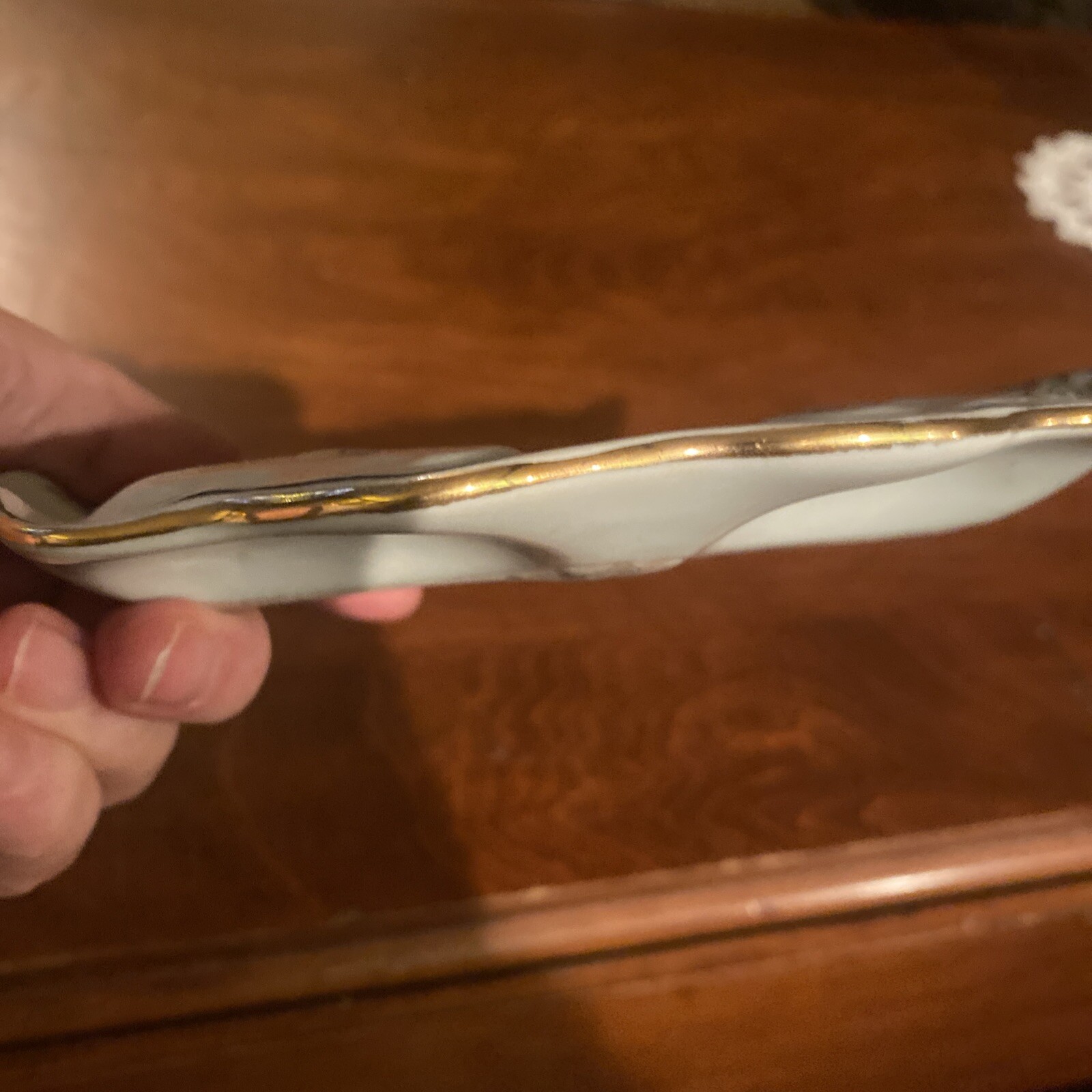 Antique Yong Sheng Armory Trinket Dish Serving Plate Card Tray