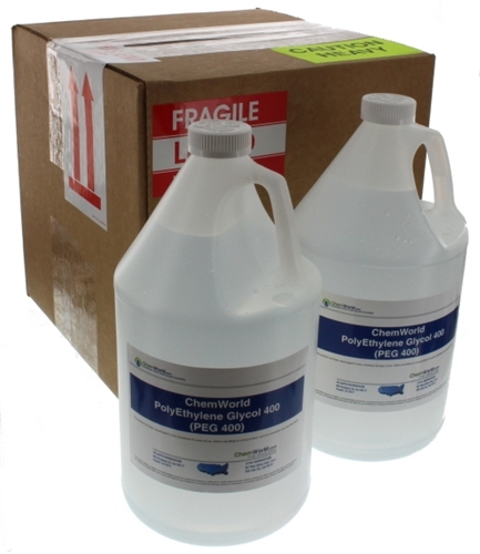 PolyEthylene Glycol (PEG) 400 – 4×1 Gallons