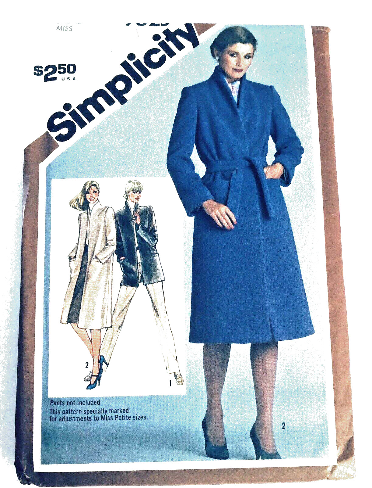 Simplicity# 9825 Misses Lined Coat or Topper size 10 UNCUT