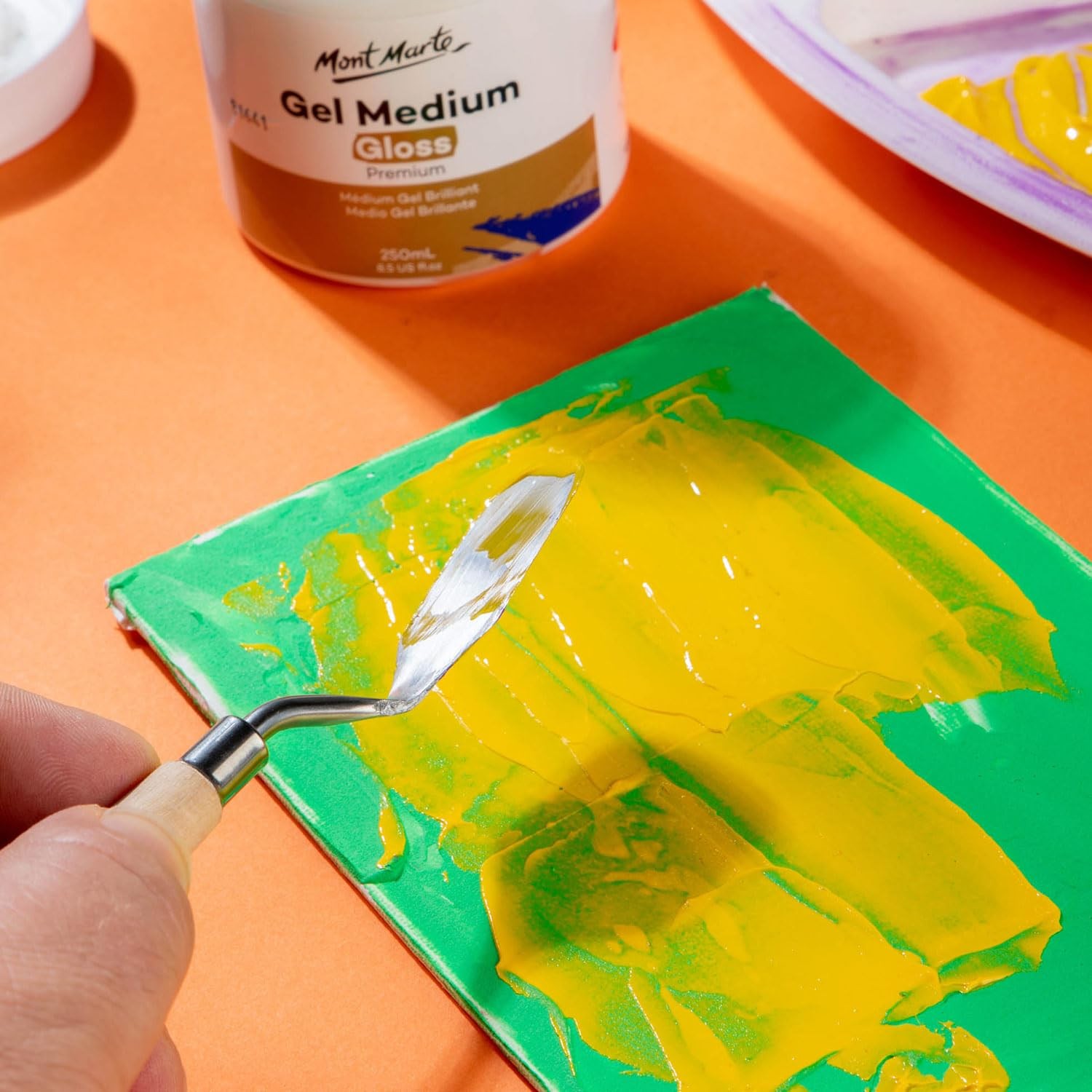 Mont Marte Premium Gel Medium Gloss 8.5oz 250ml, Suitable for Acrylic Paints
