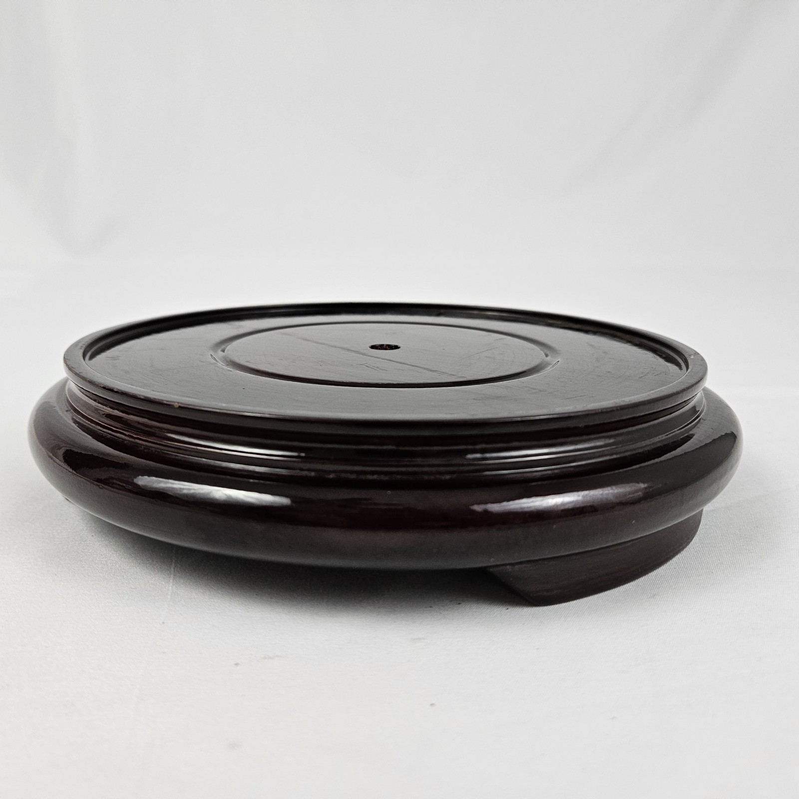 Rosewood Pedestal Solid Wood Round Base Display Stand for Vase Statue Gift 7″