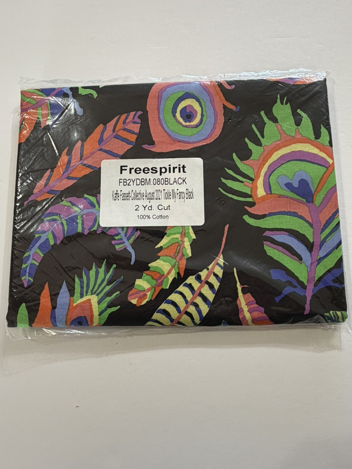NEW Free Spirit Kaffe Fassett 2 Yards 100% Cotton “Tickle My Fancy” Fabric
