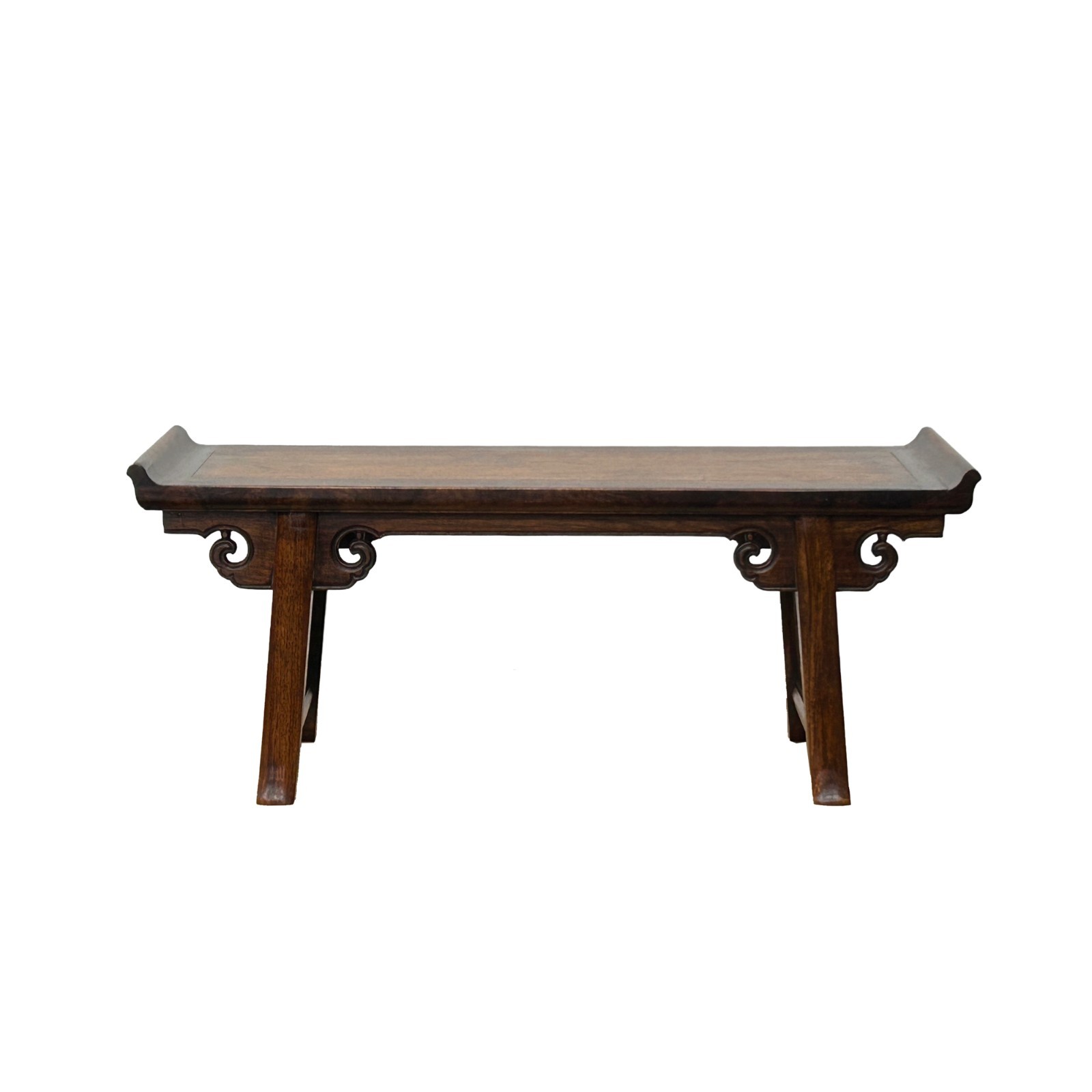 22″ Brown Wood Rectangular Ru Yi Point Edge Display Stand Riser GB242