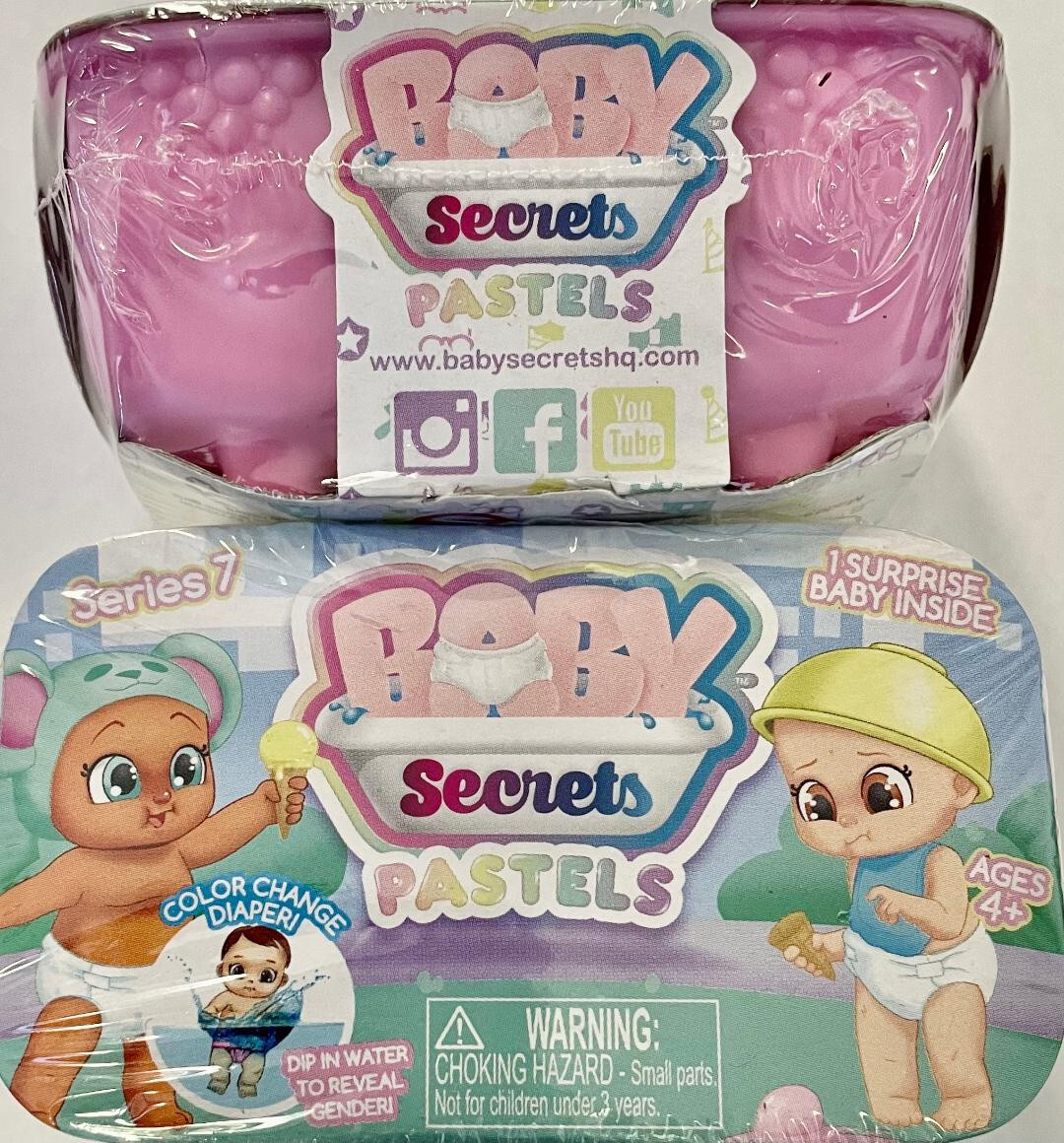 Baby Secrets Pastels Series 7 ~ Set of 2 Surprise Blind Box ~ Colors Vary