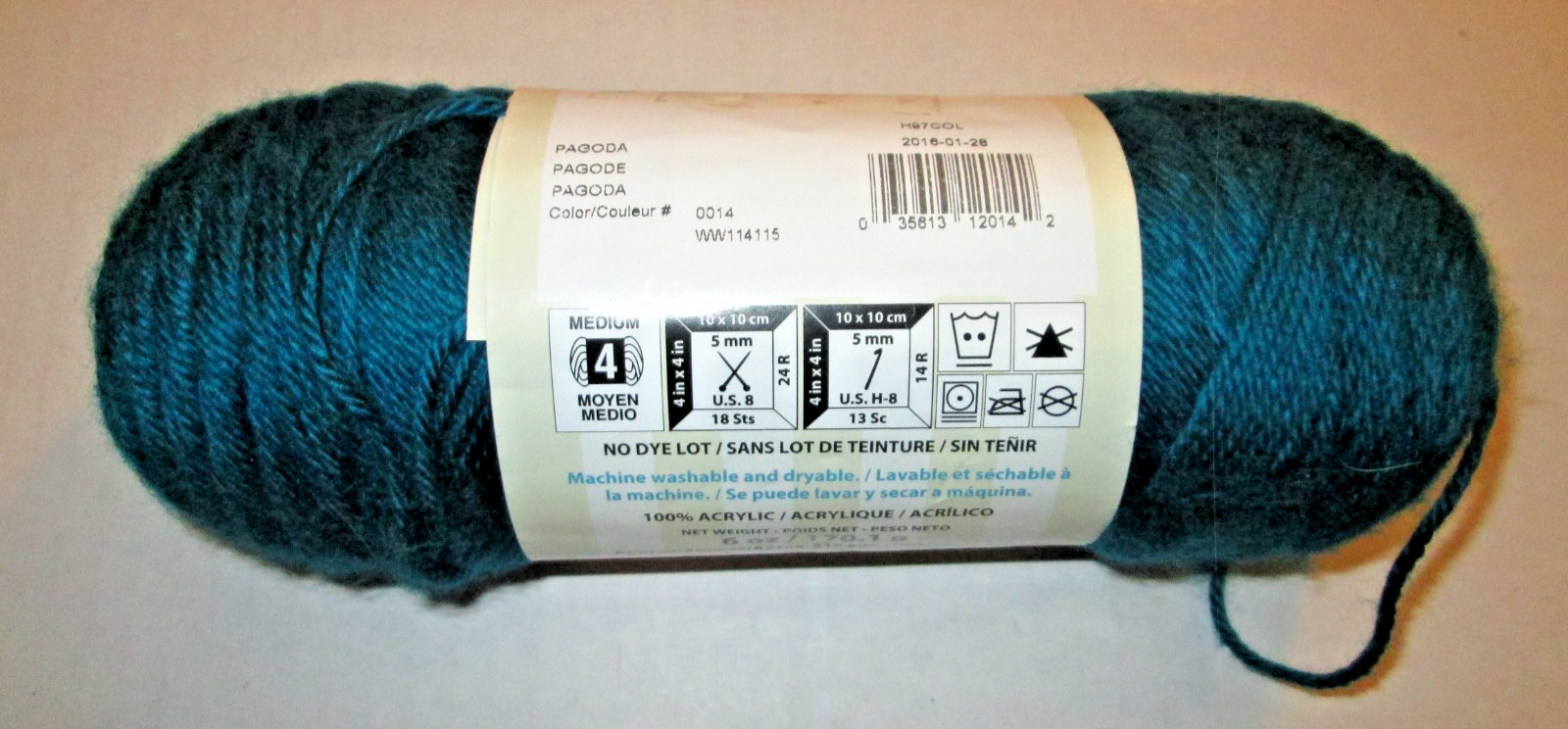 1 Skein Caron Simply Soft Yarn #4 Acryllc 6oz -Choose from Many Available Colors