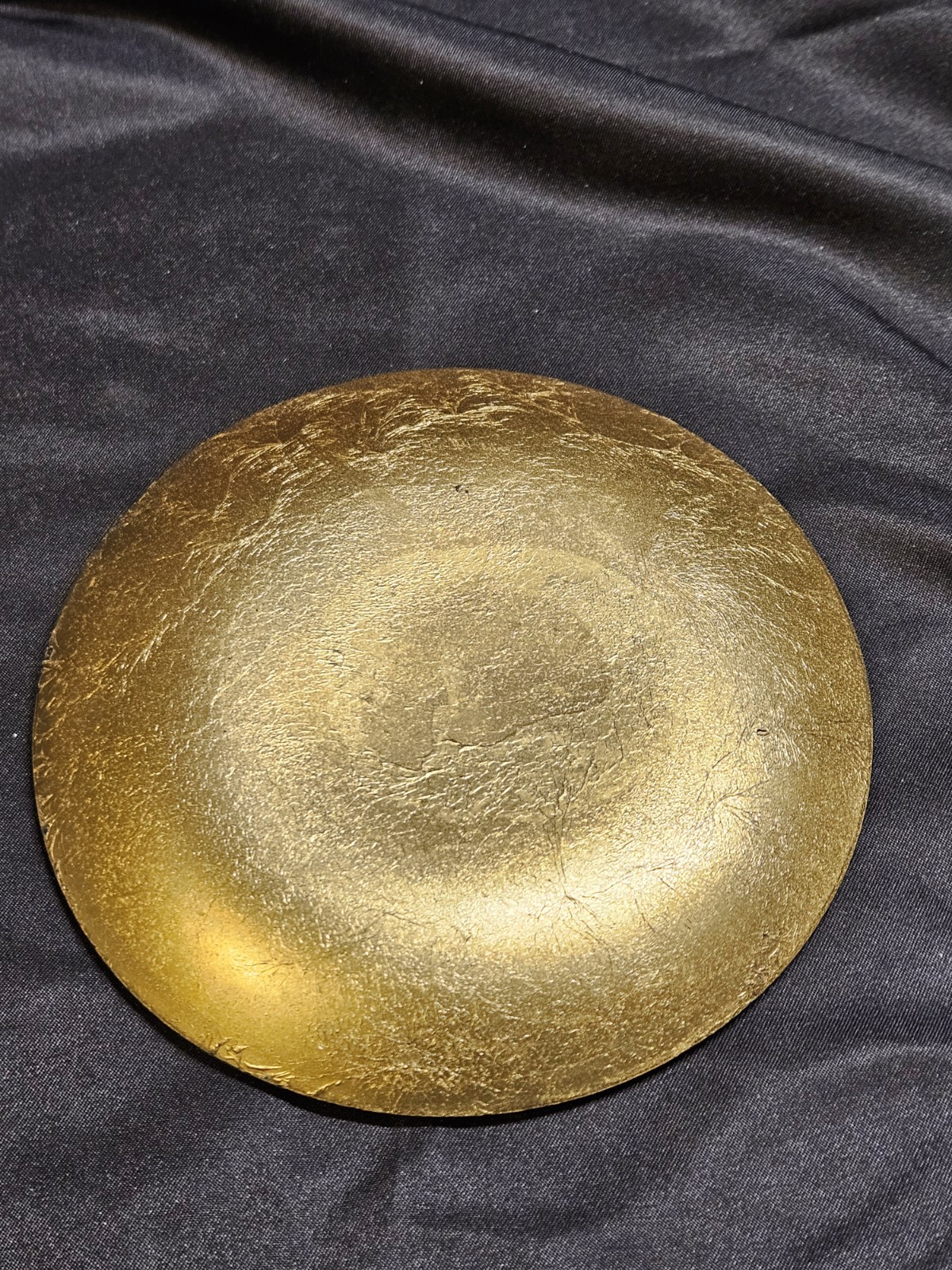 Vintage Gold Color Wall Chinese Asian Oriental Picture Good Luck Plate 5″