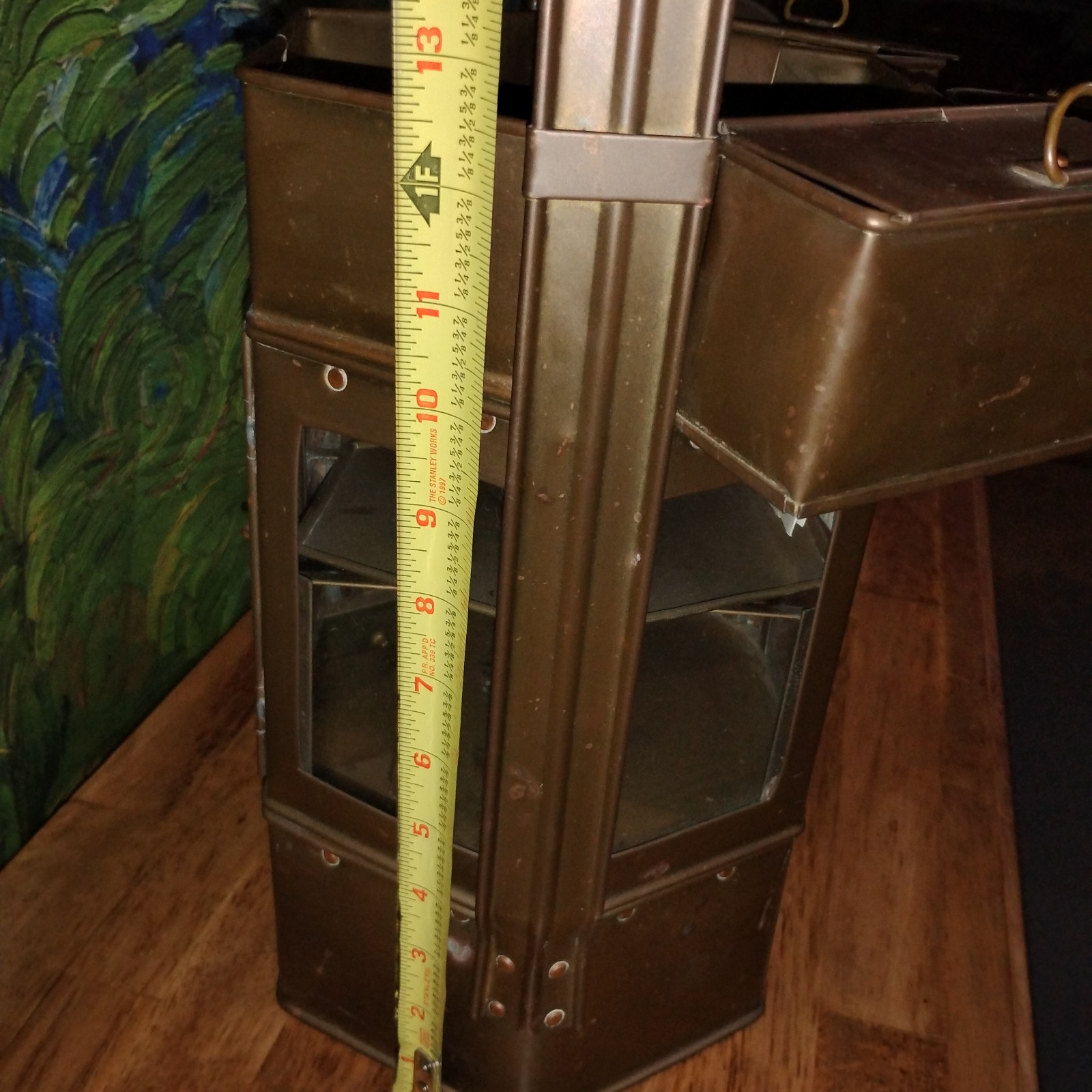 Antique Brass Chinese Noodle Cart with Accessories Street Food Vendor Stand