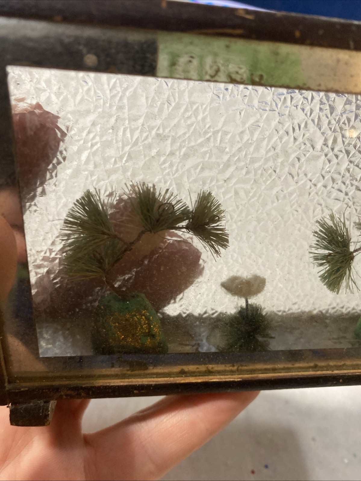 Vintage Chinese Bonsai Scene Asian Oriental Art