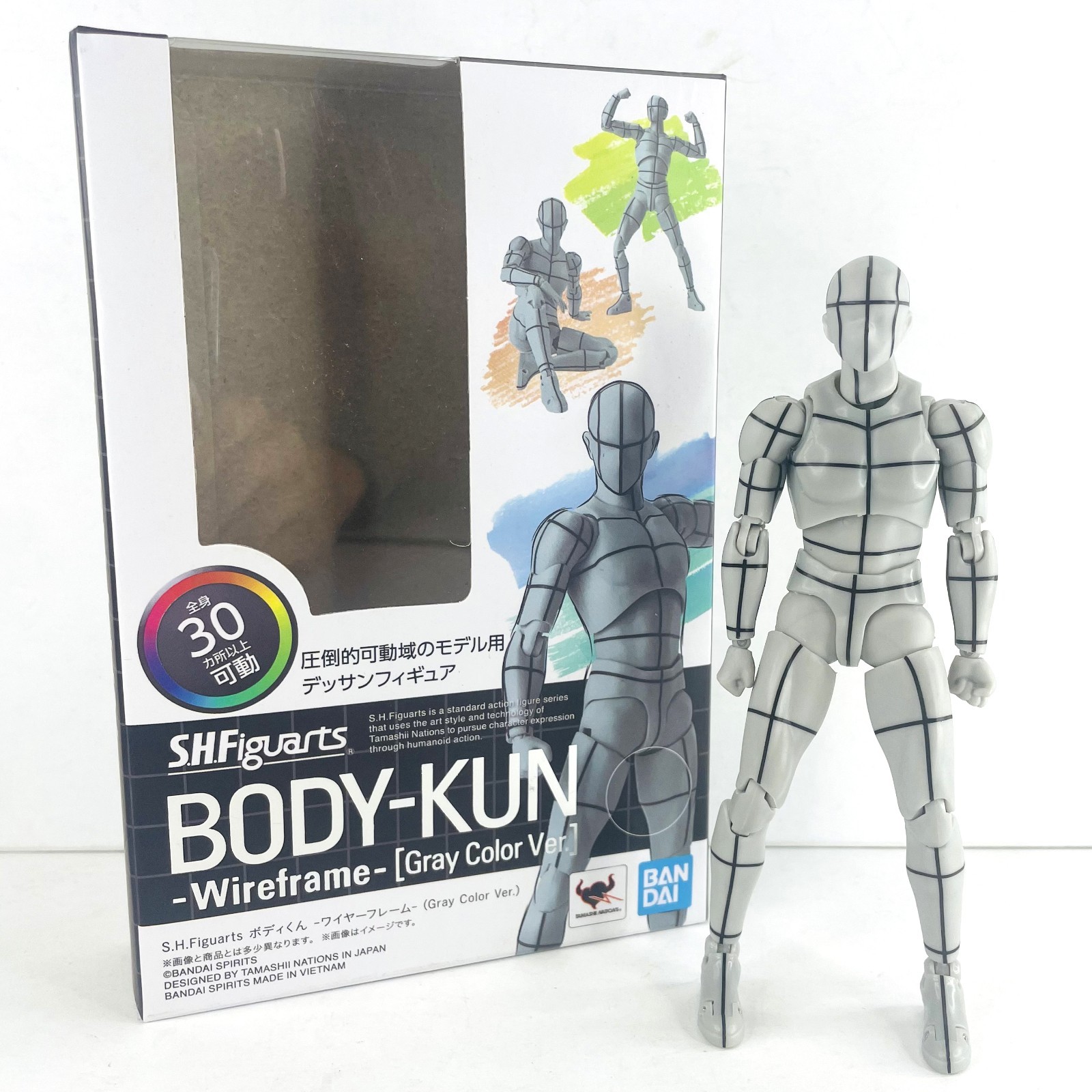 Body Kun Blockhead Joint Mannequin Drawing Figure Human Male Wireframe Gray Ver.