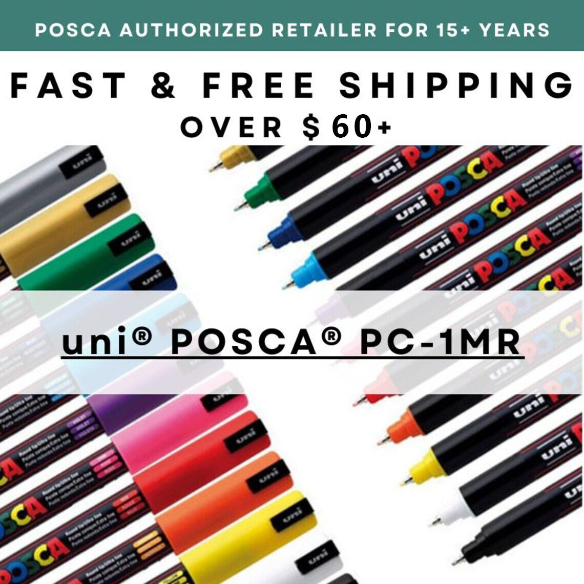 Uni Posca Single Paint Marker PC-1MR * US AUTHORIZED RETAILER