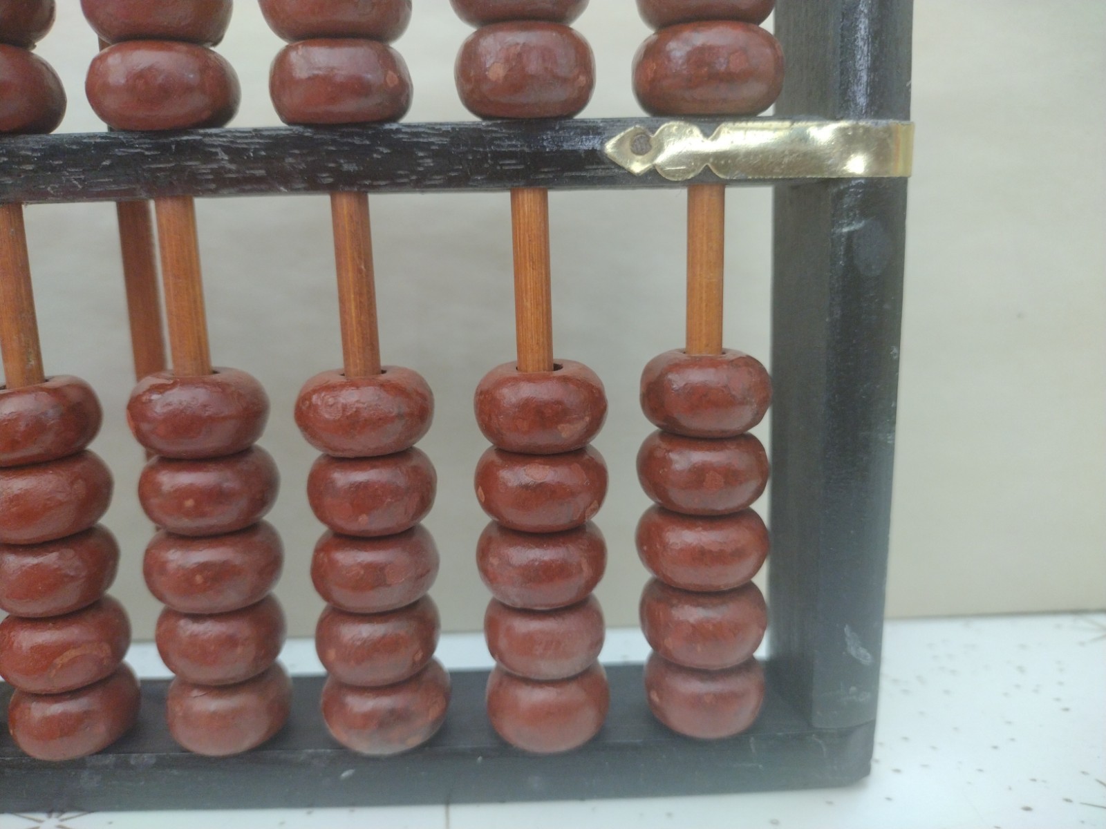 Vintage wooden Abacus Oriental Calculator And Instruction Book Hong Kong
