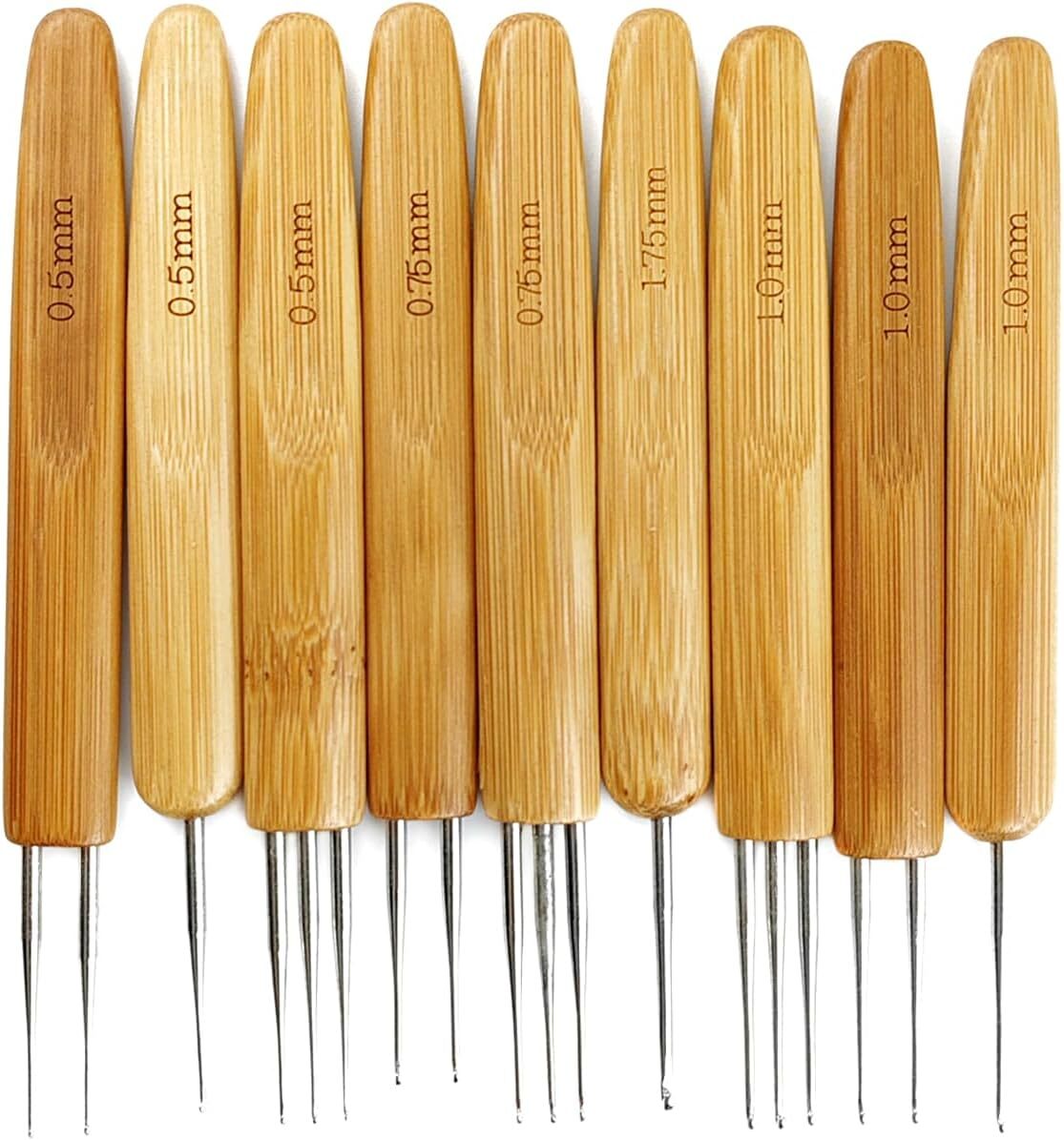 9PCS Dreadlock Crochet Hook for Hair Dreadlock Needle Tool for Braid Dread Locks