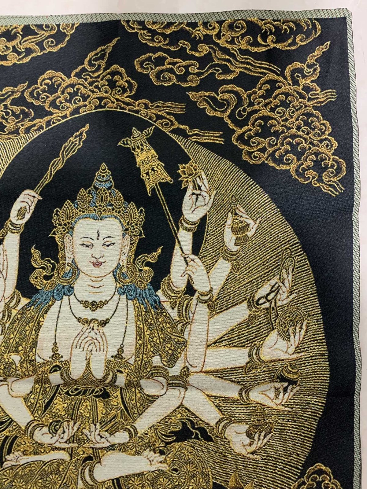 36″ Tibet Tibetan Cloth Silk Samantabhadra Bodhisattva Tangka Thangka Mural 26