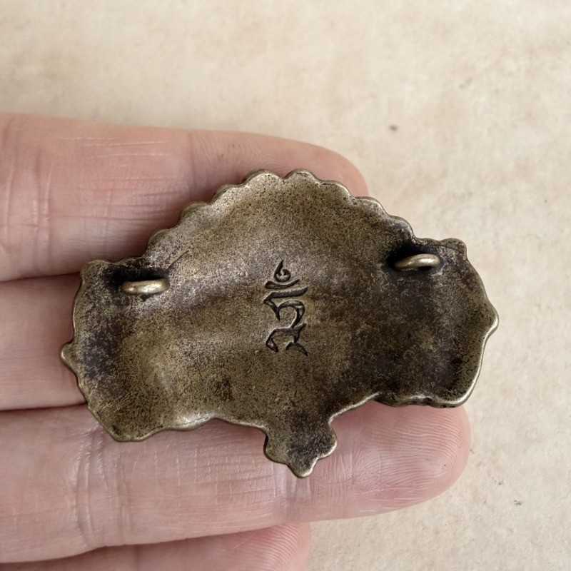 Vintage Tibetan Ziba Zha Ornament Handcrafted Antique Style Buckle