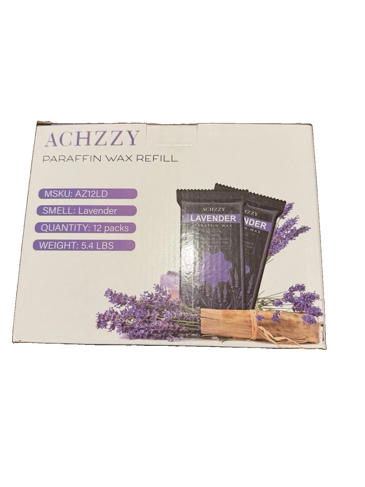 5.4 lbs Purple Lavender Paraffin Wax