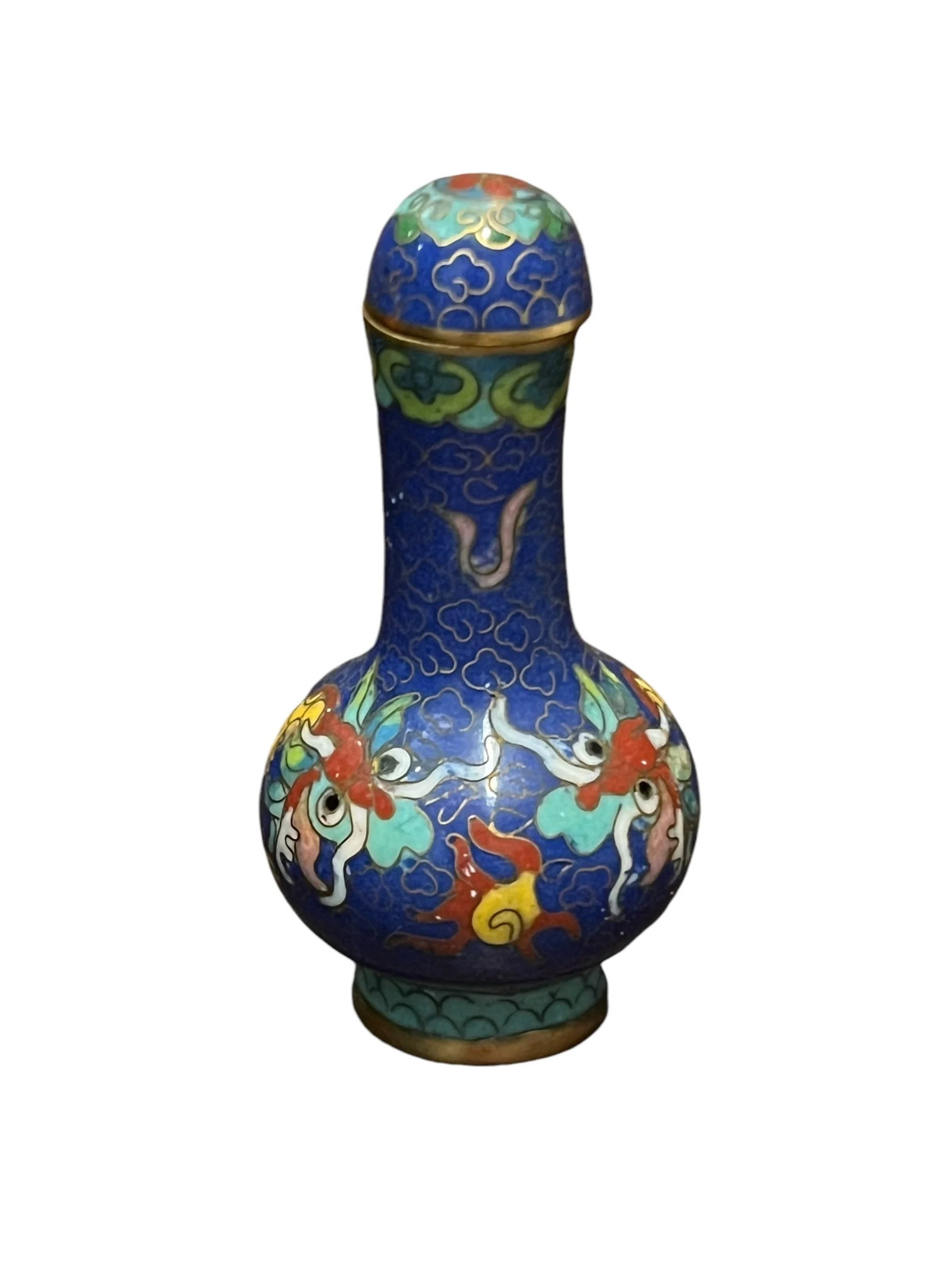 20th C Dragon Decorated Snuff Bottle