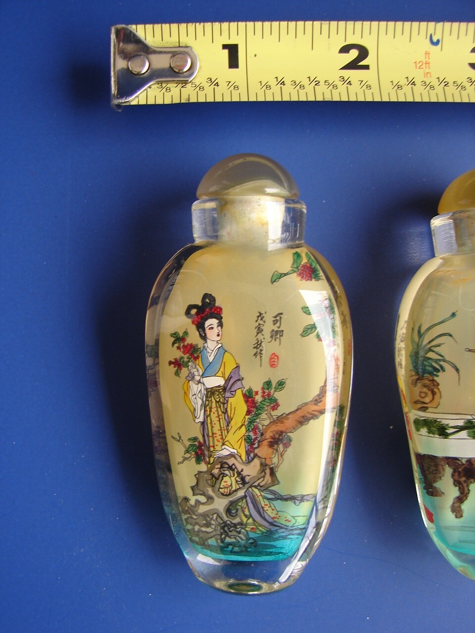 6 Chinese Hand Painted Snuff Bottles 12 Beauties Jinling Dream of Red Mansions