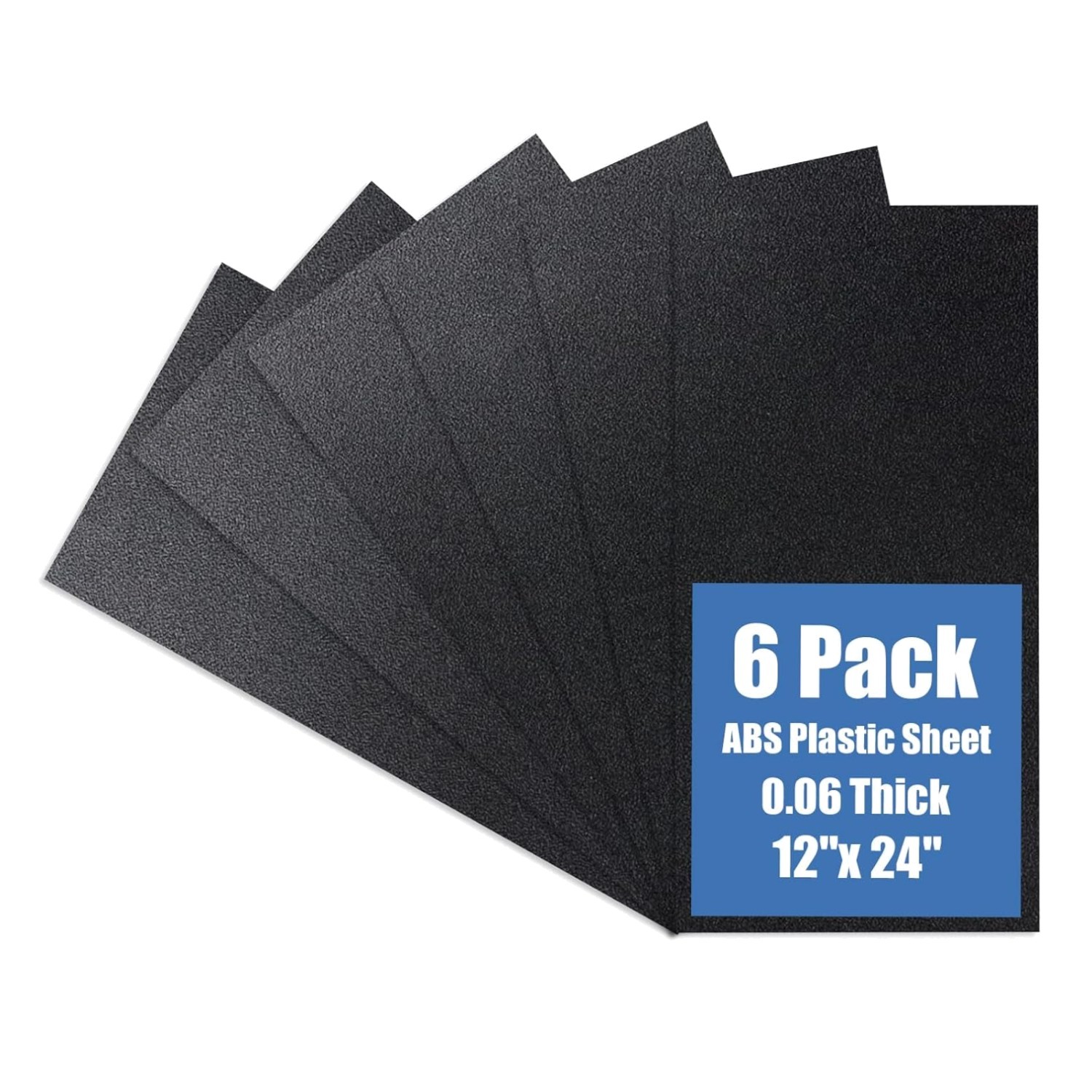 High Tensile ABS Plastic Sheets 1/16″ Thick 6 Pack