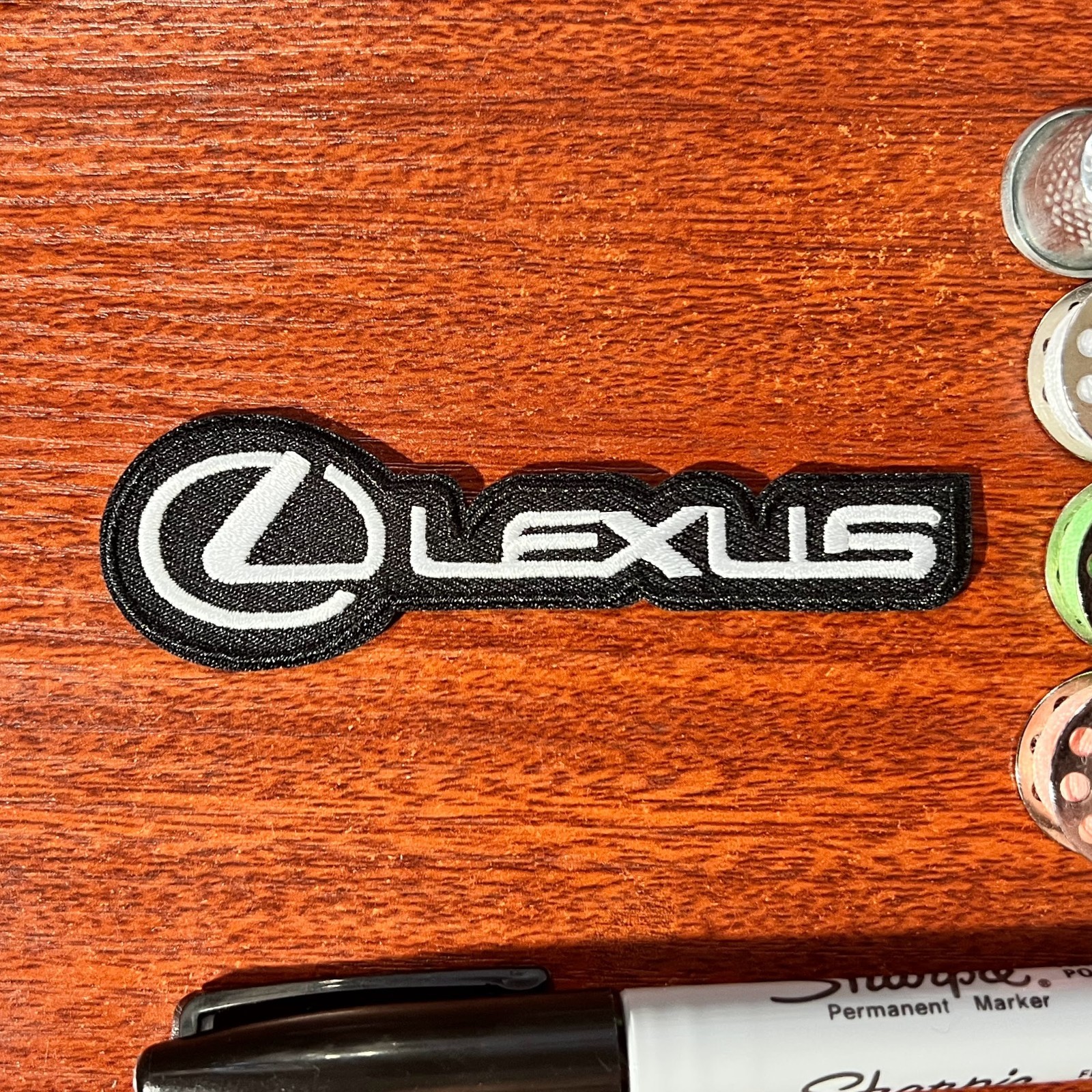 Lexus Patch Logo Car Automobiles Japan Embroidered Iron On Patch 1.15×3.75″
