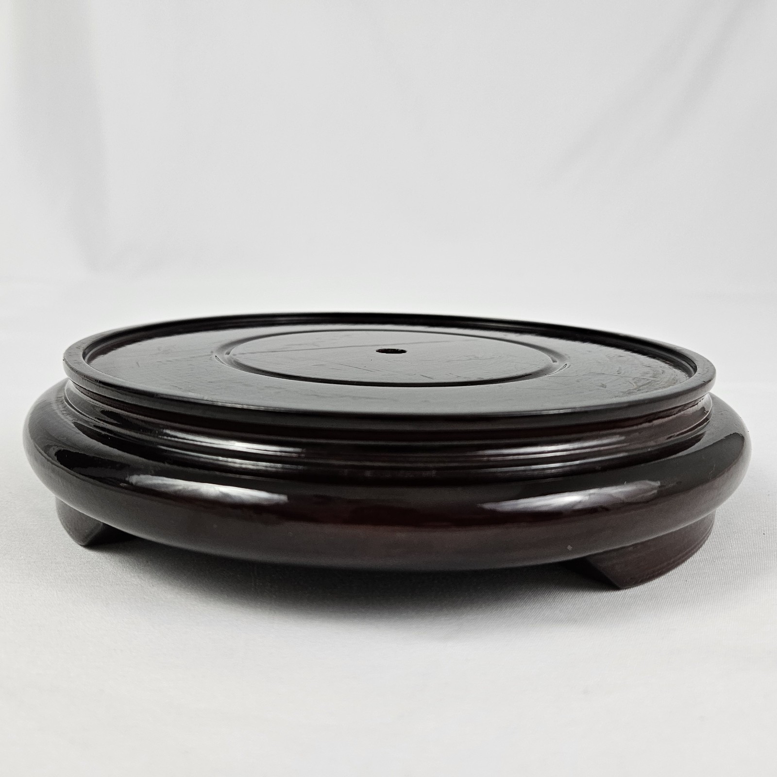 Rosewood Pedestal Solid Wood Round Base Display Stand for Vase Statue Gift 7″