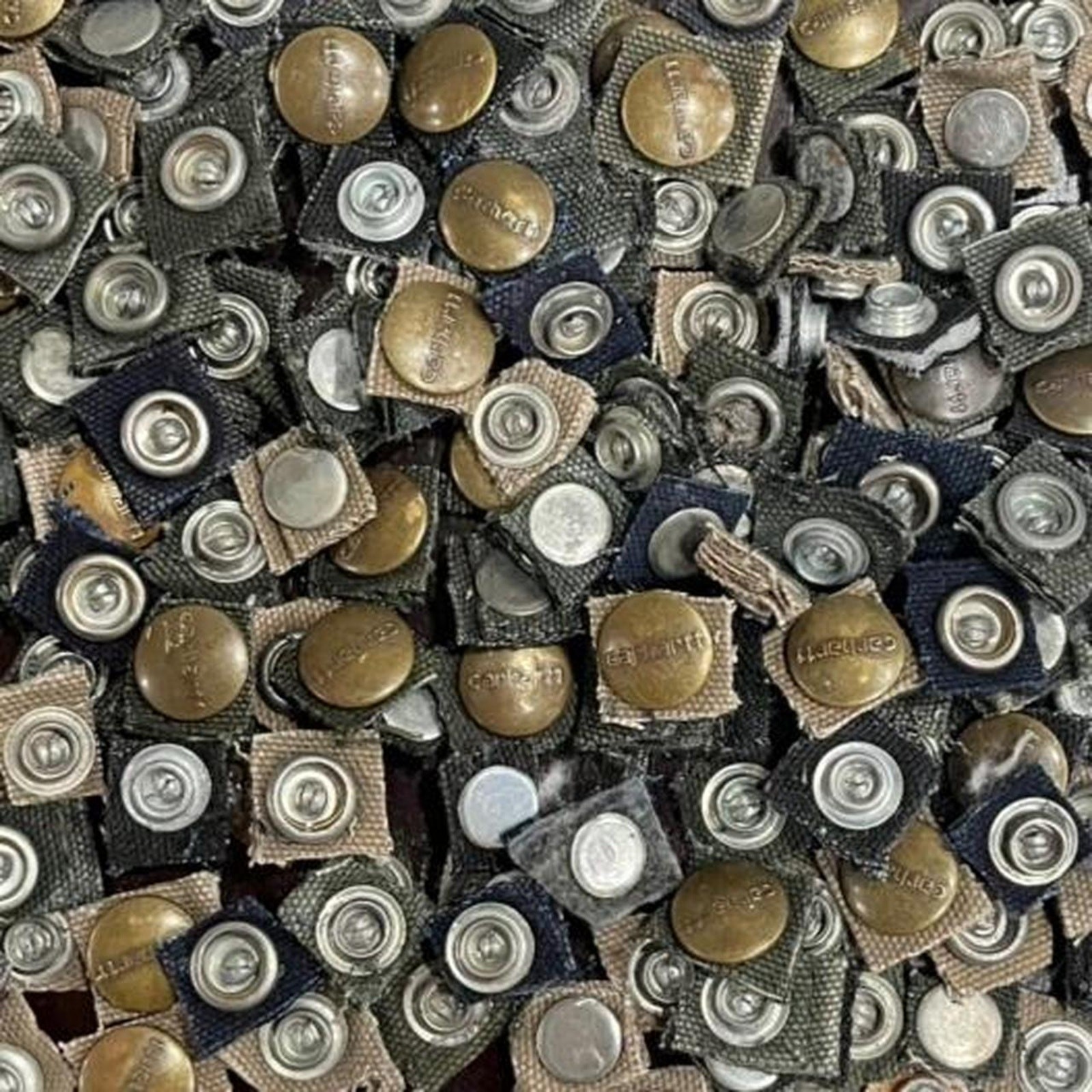 Craft DIY Project Carhartt OEM Brass Pearl Snap Replacement Repair Lot 400 Bulk