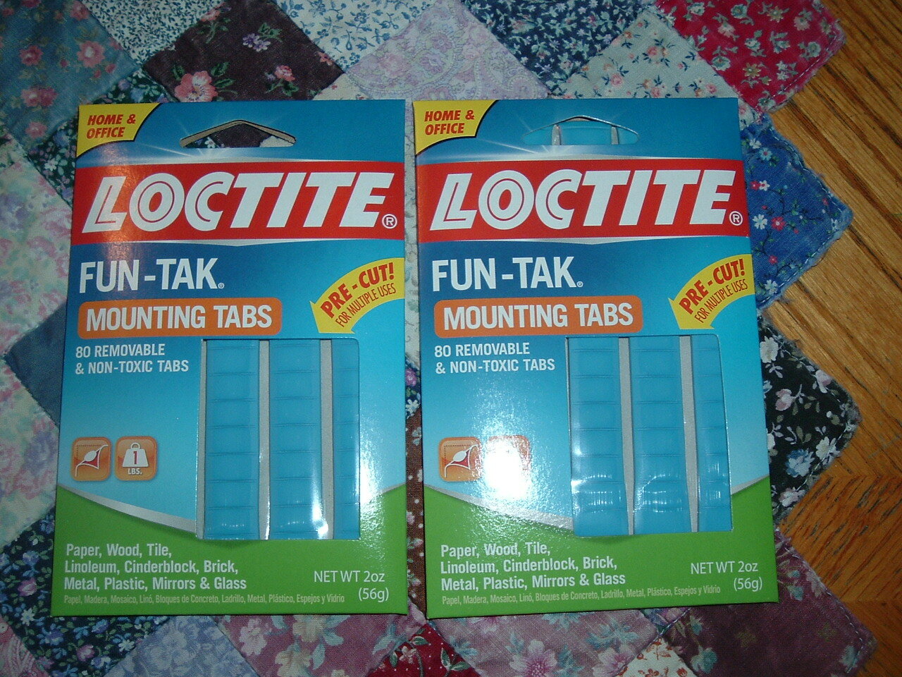 LOCTITE FUN-TAK MOUNTING TABS-80 NON-TOXIC TABS-2 PACK