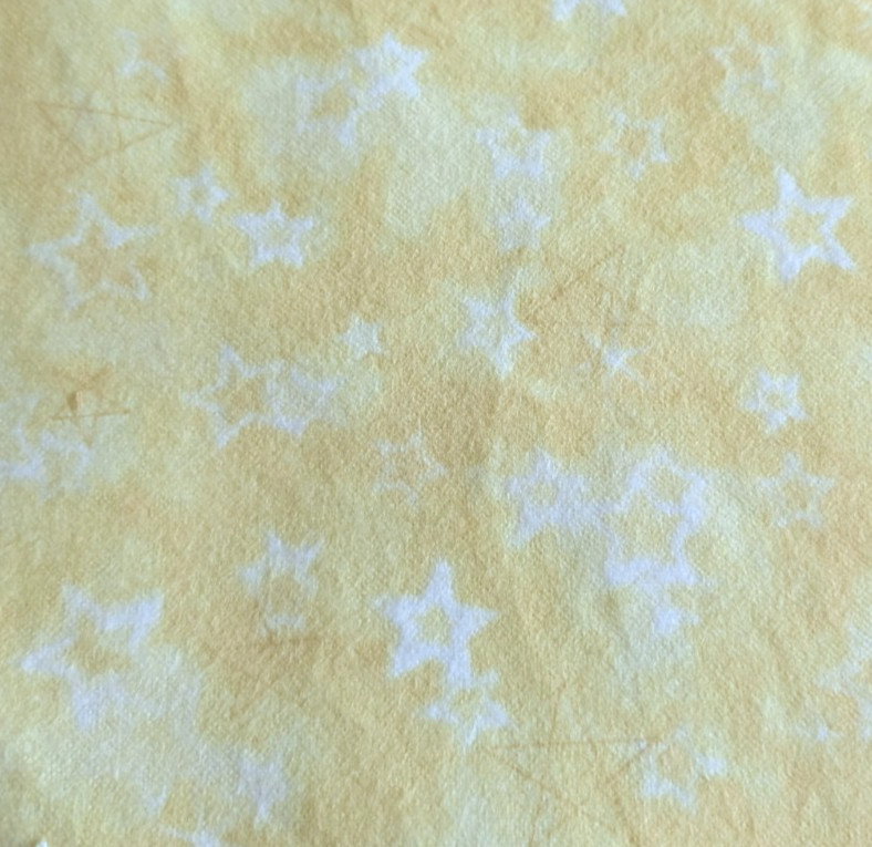 Marcus Cotton Flannel Fabric Mottled Pale Yellow SONGBOOK Star 43″ Wide x 2 Yds