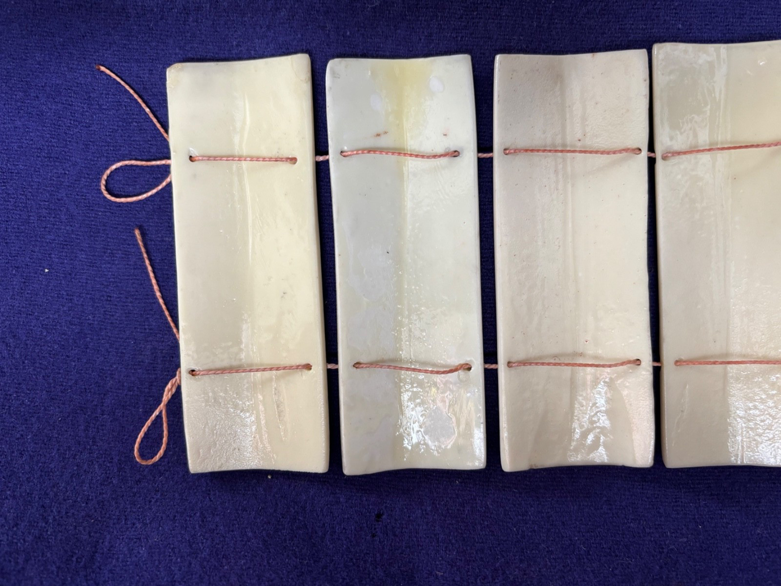 10 ANTIQUE CHINESE SCRIMSHAW SHUNGA PANELS ETCHED EROTICA ON BONE PILLOW BOOK