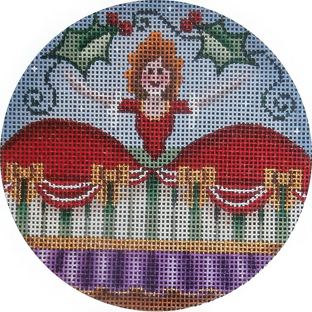 Needlepoint Handpainted Rebecca Wood Mother Ginger 4″