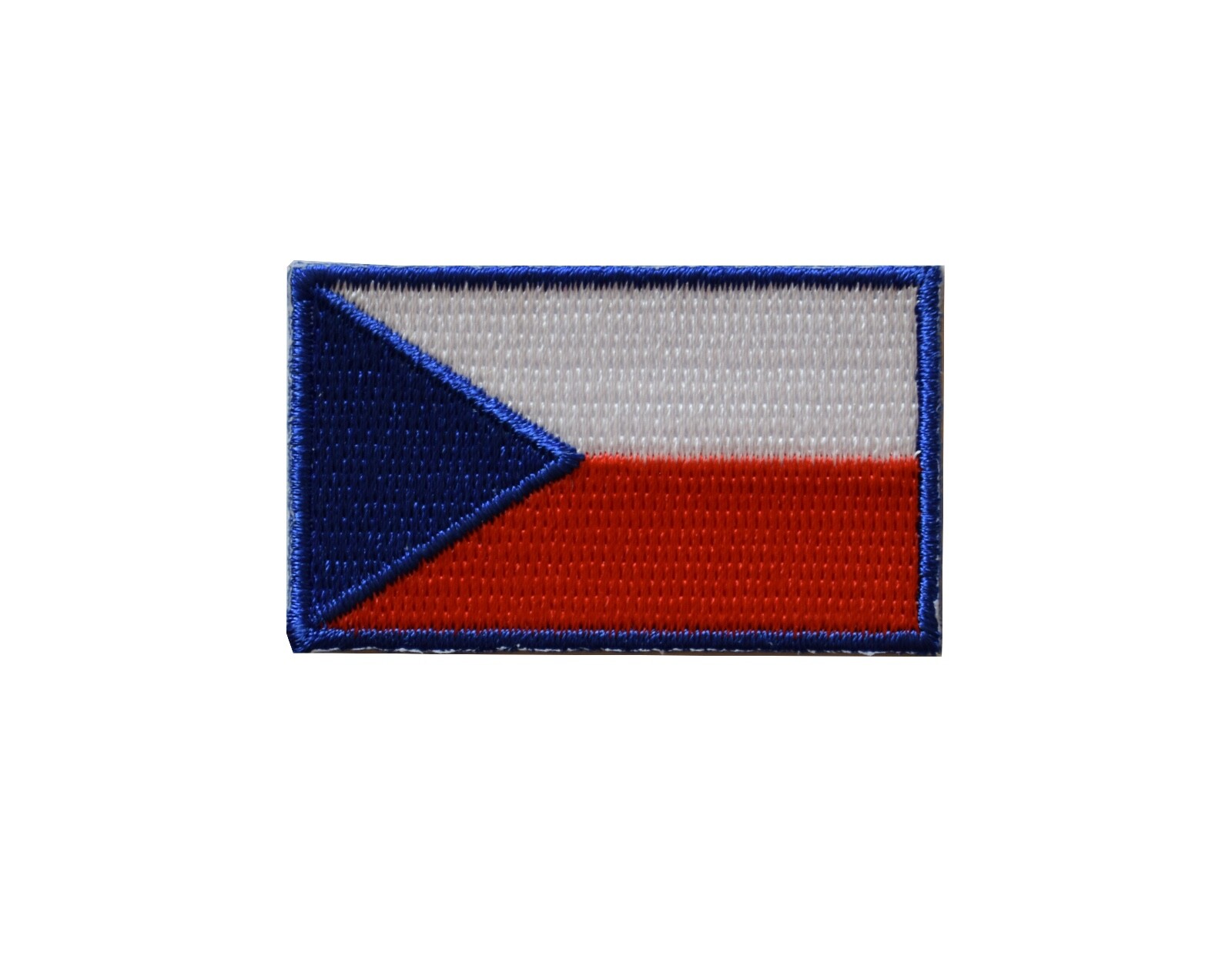 #5122 Czech Republic Flag Embroidery Iron On Patch-Small 1 7/8″
