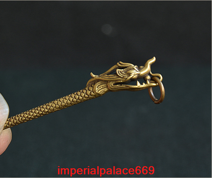 Collection Antique Chinese Dragon Pure copper Earpick