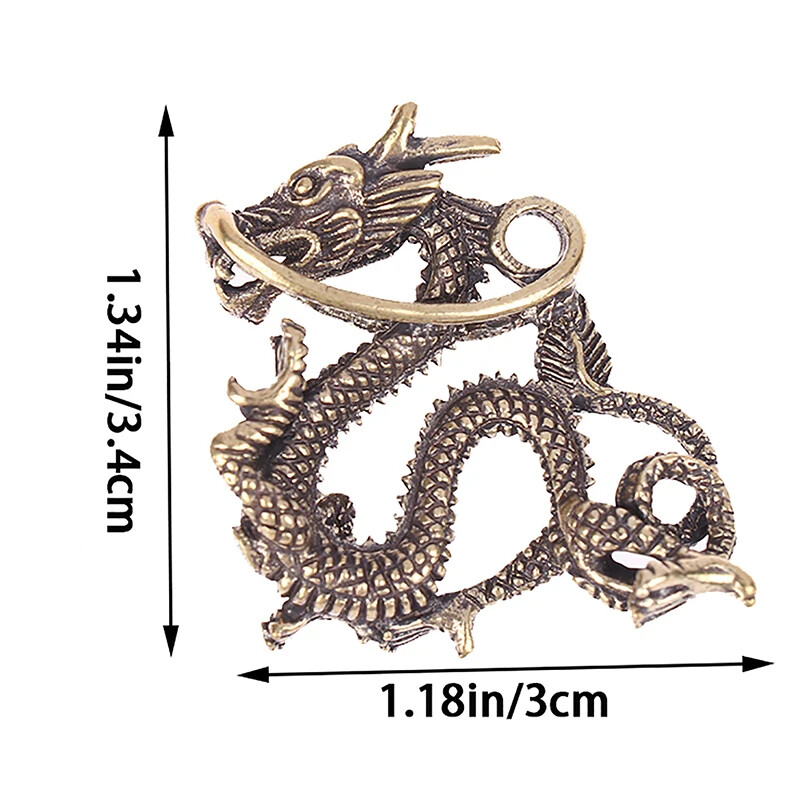 Brass Ornament Chinese Mythical Animal Statue Copper Figures Miniatures Brass
