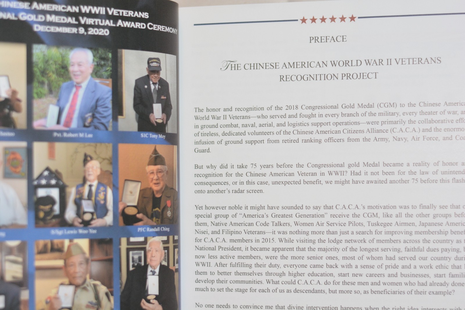 National Recognition for Commendable Patriotism & Honor: Chinese American Vol. 1