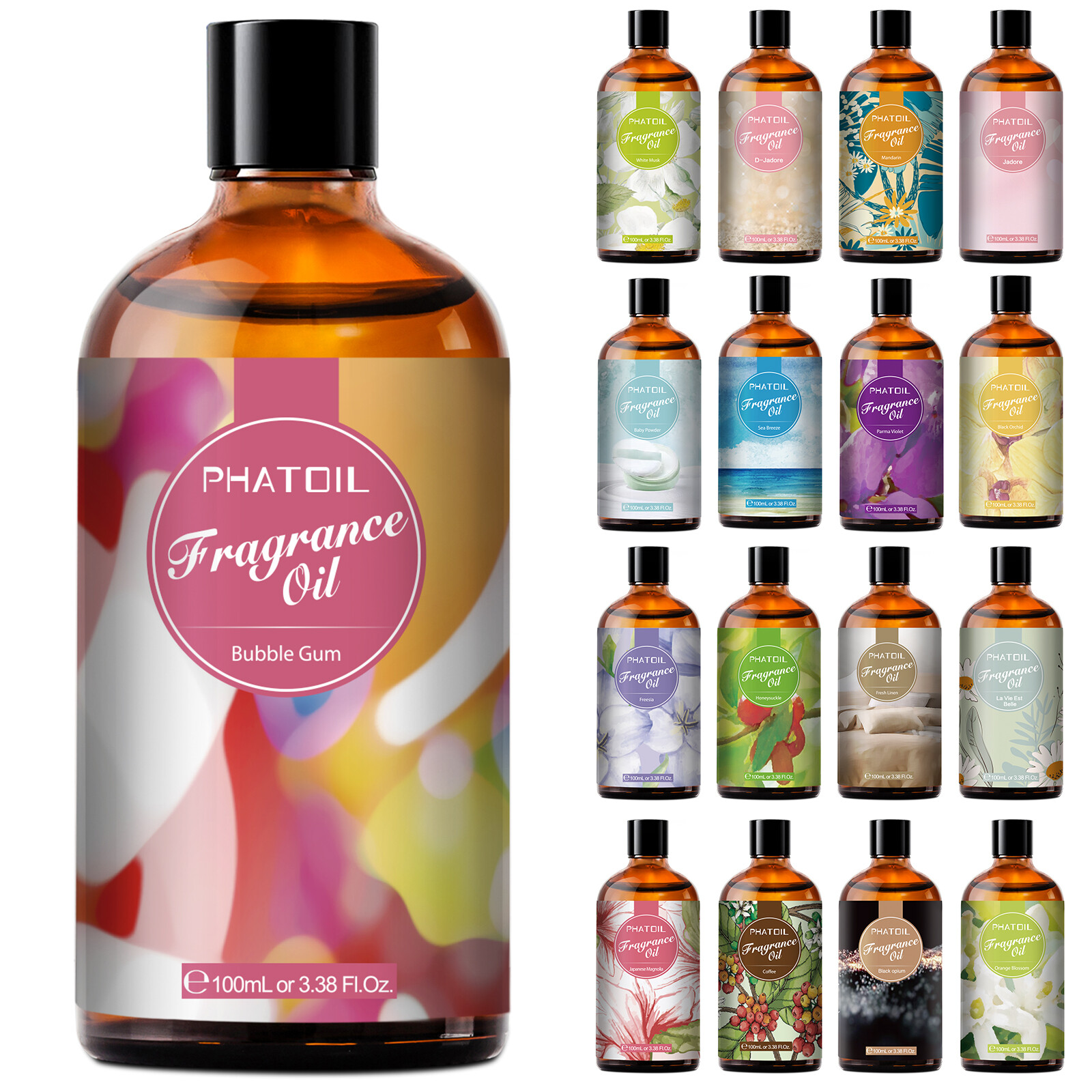 100ml Home Fragrance Oil Essential Oils for Aromatherapy,Candle Soap Making,DIY