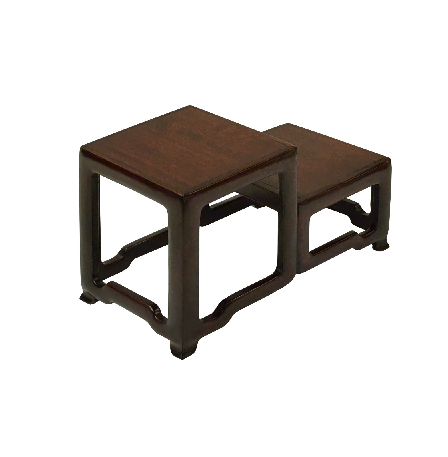 3.25″ Brown Wood Step Shape Table Top Curio Display Easel Stand st1034A