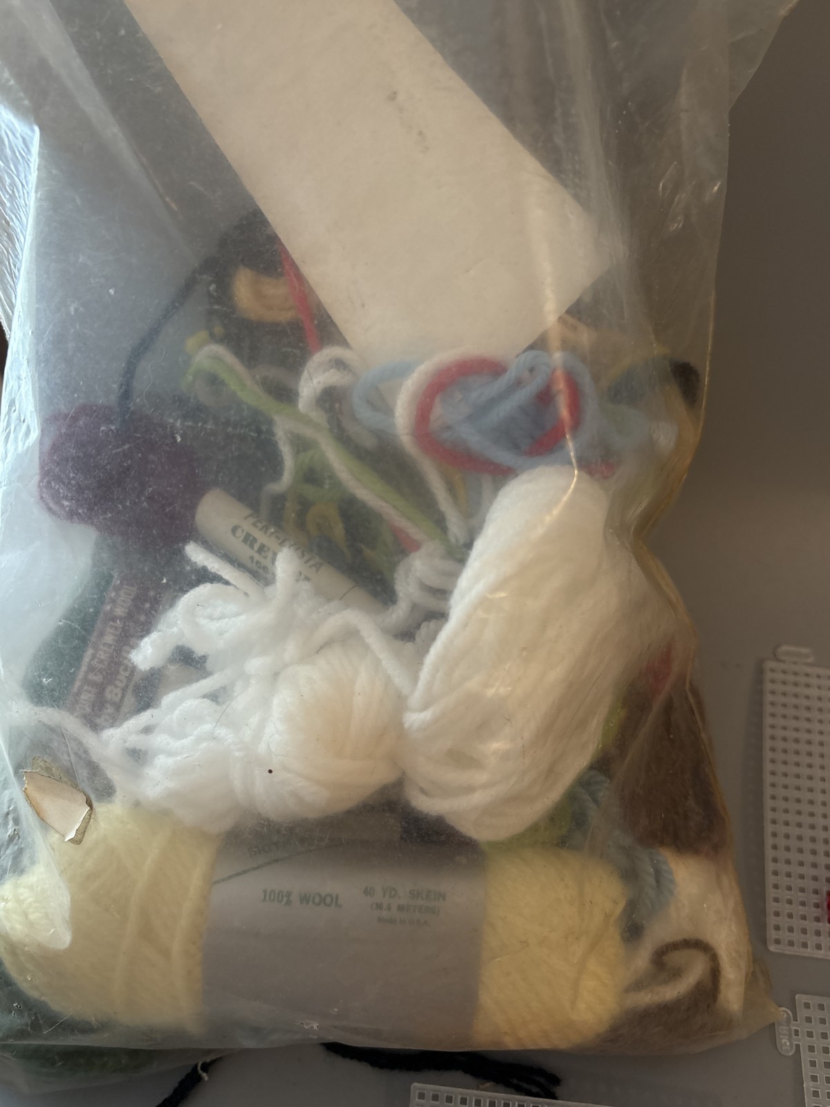 1979 Studio 12 #2501 Christmas Needlepoint Ornaments Plastic Canvas Kit Lot