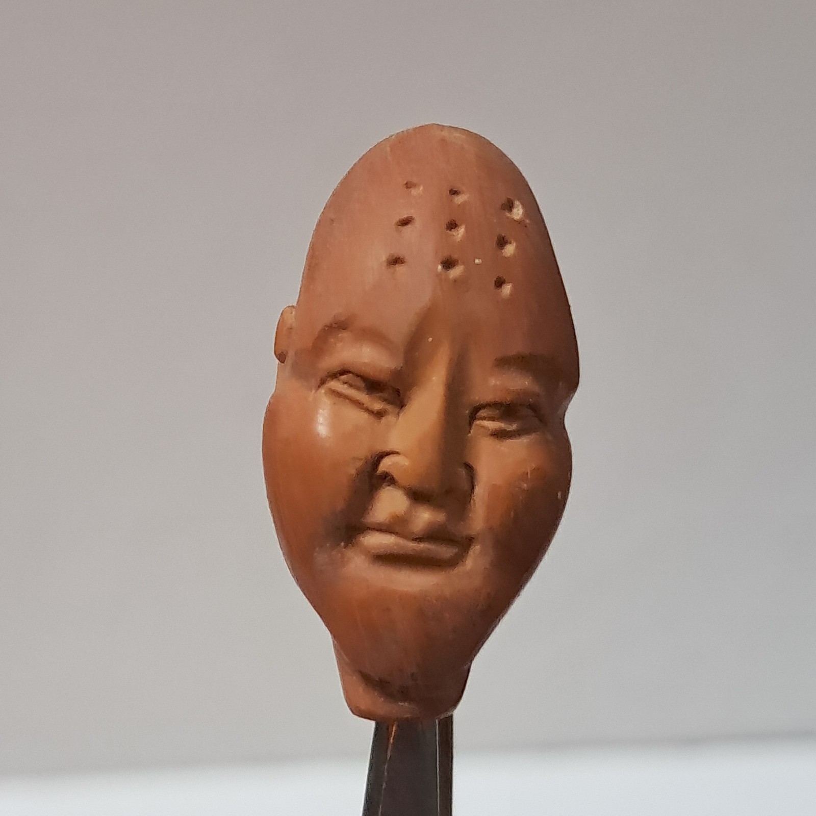 Chinese Carved Nut Hediao Laohan Buddha LOT 20 Bead Prayer Faces Vintage
