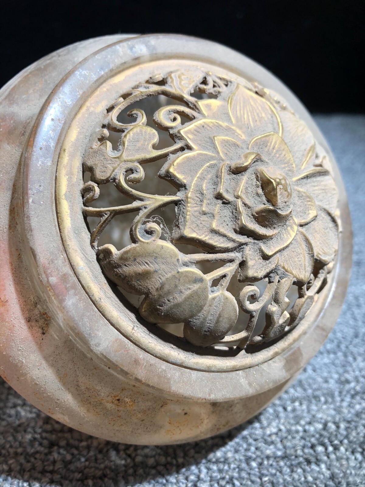 Chinese Antique coloured glaze pot handmade natural Old coloured glaze censer