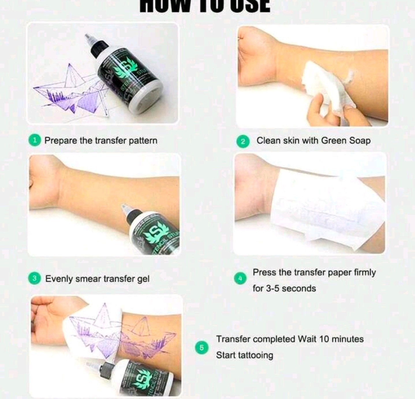 Tattoo Stencil Stuff 1oz/ 4oz /8oz