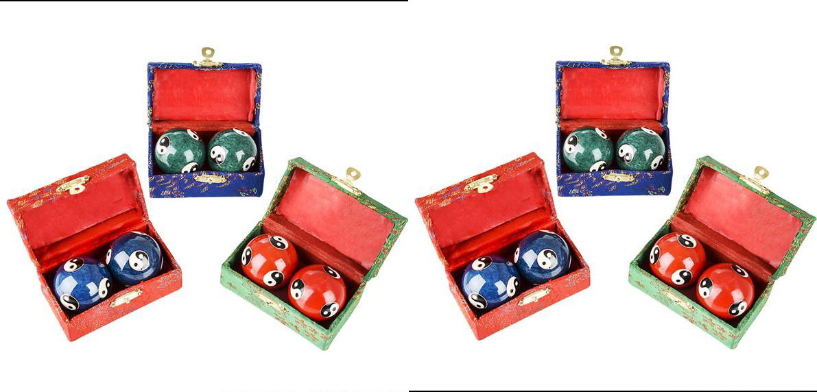 6 SETS CHINESE HEALTH EXERCISE STRESS BAODING BALLS YIN YANG WHOLESALE DEAL