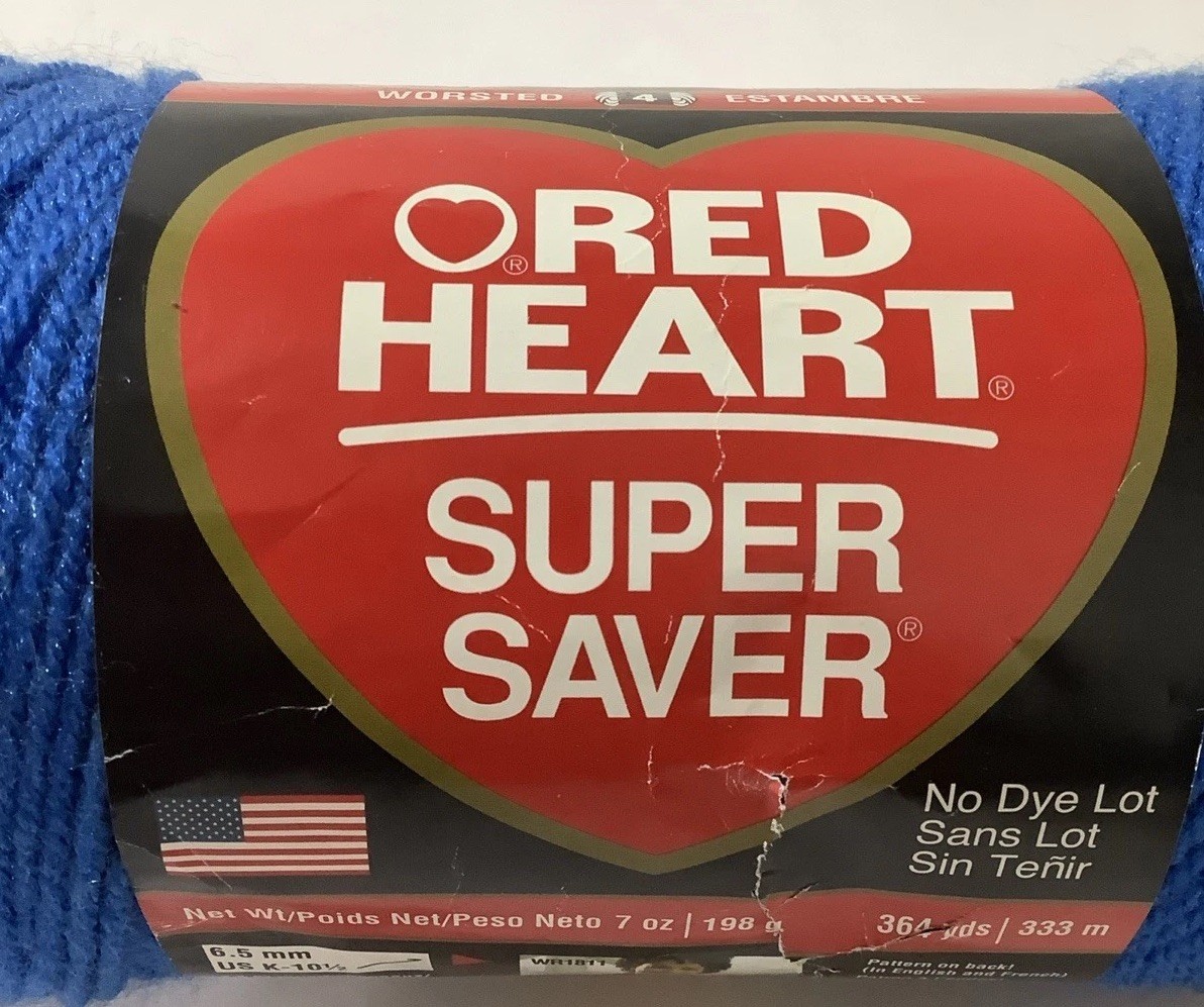 Coats Yarn E300-385 Red Heart Super Saver Yarn-Royal Blue