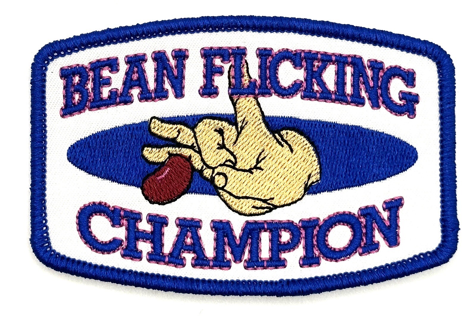 Bean Flicking Champion Men’s Gag Gift Humorous Funny Vintage Style Patch Cap Hat