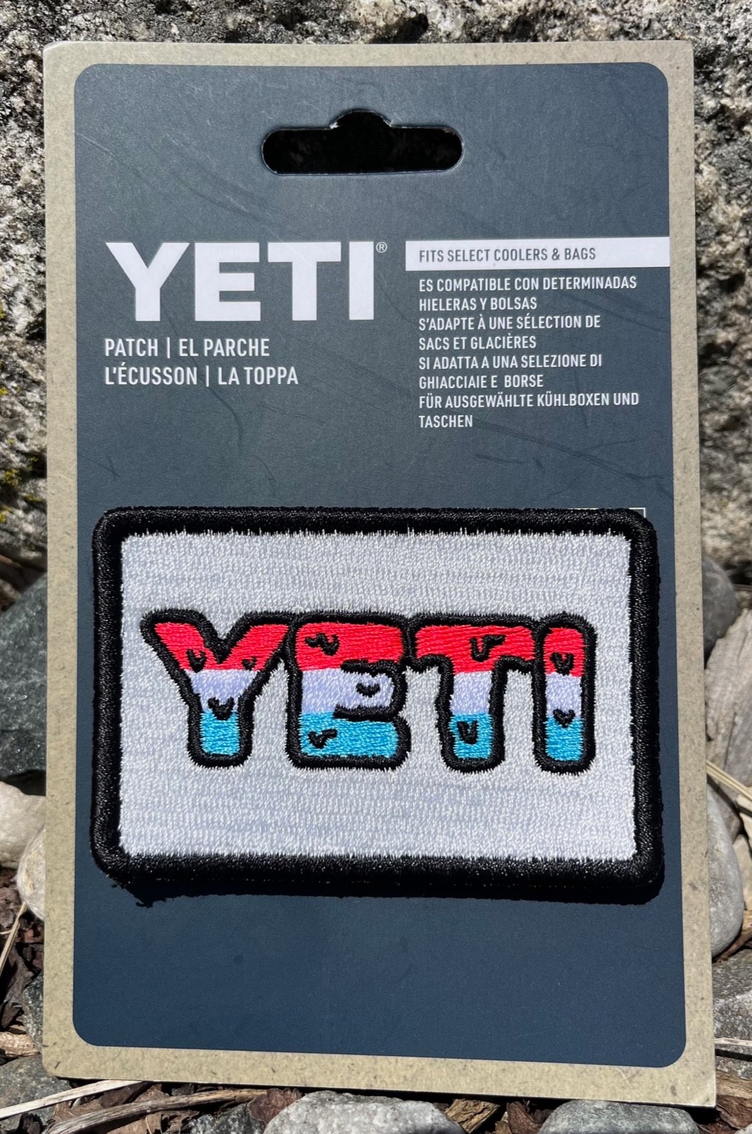 YETI🥶ICE Collectors Patch-RED WHITE BLUE/BOMB POP🔥on 20th FOG GRAY/BIMINI PINK