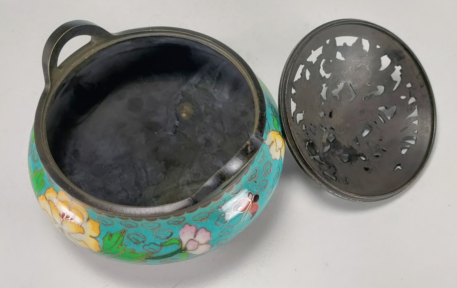 Vintage Chinese Bronze Cloisonne Enamel Incense Burner Censer Xuande Mark Repro?