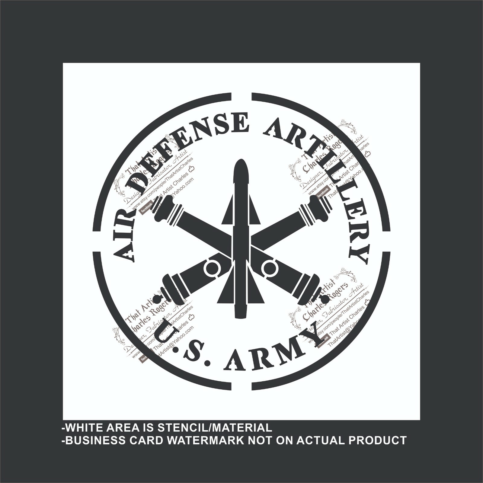 Custom Stencil – Your Logo – Reusable, Flexible Plastic Stencil, Many Sizes