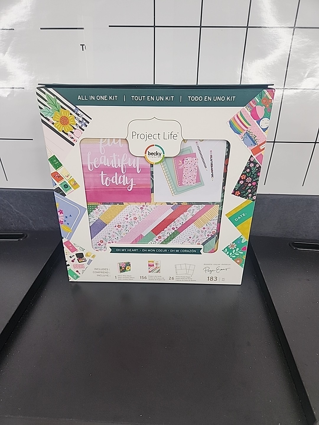 Project Life Kit Oh My Heart All In One Scrapbook Kit By Becky Higgins 183PC
