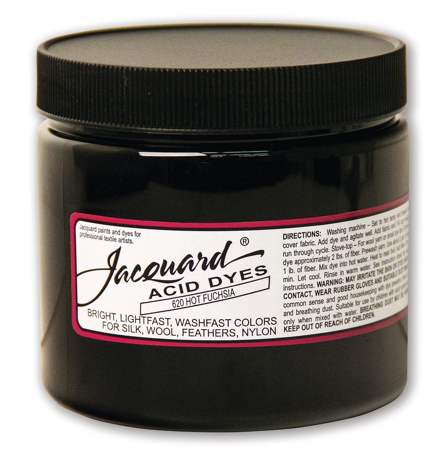 Jacquard Acid Dye for Wool, Silk and Other Protein Fibers, 8 Ounce Jar